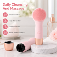 Brosse nettoyante faciale à piles en gros, portable et étanche, pour détaillants, salons et distributeurs