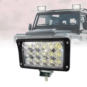 Auto carré 24 Volt Camion Remorque Tracteur Led Lampes led travail lumière 45w