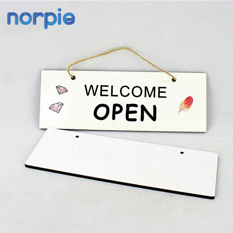 Прямоугольная дверная вешалка сублимационная заготовка MDF знаки вешалка