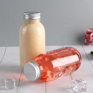 Personalizado 350ml 400ML garrafas de suco de frutas de plástico PET Reciclado 12oz garrafa de suco