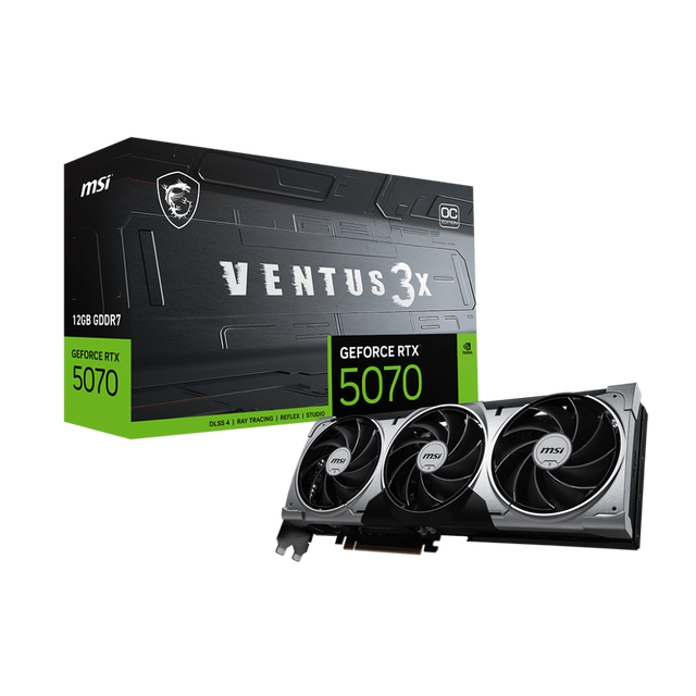 2025 New MSI GeForce RTX 5070 12G VENTUS 3X OC RTX5070 Ti Graphics Card Gaming GPU Video Card 5070TI Gaming Desktop RTX 5070
