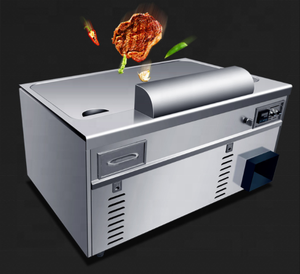 Parrilla <span class=keywords><strong>Teppanyaki</strong></span> Japonesa Redonda de 12 Plazas, sin Humo, a Gas, para Mesa - Product Image 2