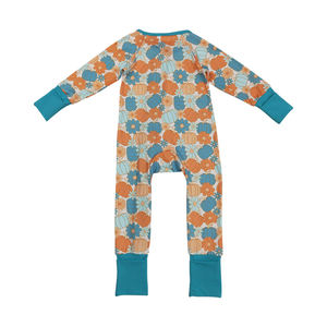 RTS Vente en gros Vêtements pour enfants Barboteuse d'automne citrouilles à manches longues pour bébé Vêtements de printemps et d'automne design - Product Image 3