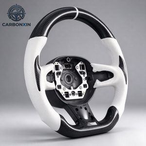 Volant sport en cuir et fibre de carbone forgé sur mesure, 3 branches, 40 mm, pour Mini Cooper R56/R53/F54/F56/F57/F66 JCW/LCI2 - Product Image 2