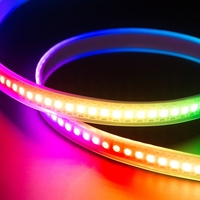 Haute Qualité IP67 Étanche RGB LED Bande Adressable Télécommande pour Jardin Paysage 5V 12mm PCB Largeur Coloré CCT