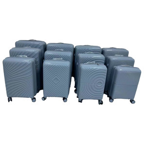 12-Mảnh Hiện Đại Cổ Điển Bán Thành PP Xe Đẩy Hộp Unisex Bền Mạnh Mẽ Kết Hợp Khóa Vali Đặt Skd Hành Lý - Product Image 2