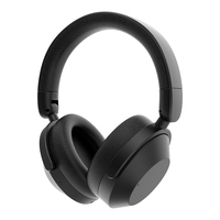 Casque audio sans fil haute fidélité ANC, casque Bluetooth supra-auriculaire, réduction active du bruit ENC, appels clairs