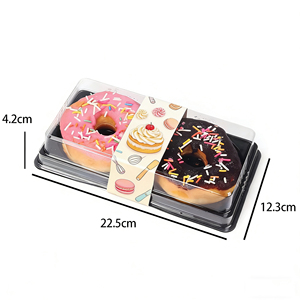 Boîte à gâteaux et desserts avec couvercles, vente en gros, pas cher, transparente, en plastique PS clair - Product Image 4