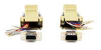 Connecteur d'ordinateur: Connecteur D-Sub vers adaptateur RJ45 mâle/femelle 9P/15P/25P