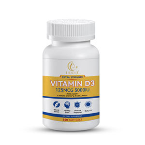 Cápsulas Blandas de Vitamina D3 de Alta Potencia DUOZI 5000 UI (125 mcg) para la Salud Ósea, el Apoyo Inmunológico y el Estado de Ánimo, 100 Cápsulas Blandas - Product Image 1