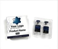 Étiquettes d'emballage personnalisées pour flacons de peptides avec logo imprimé en usine, 1 ml, 3 ml, 10 ml, boîtes holographiques et étiquettes