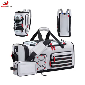Sports Duffel <b>Bag</b> for Men Women Large Gym <b>Overnight</b> Backpack with Shoe Compartment Polyester Lining Grey RTS Bulk Mixed Order - Product Image 1