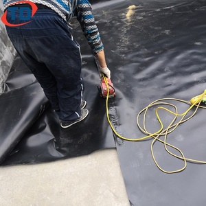 Geomembrana Negra de HDPE de 45 Mil para Estanques, Piscinas y Cultivos de Peces, Membrana Geomembrana para Retención de Agua, Riego, 1mm 2mm - Product Image 6