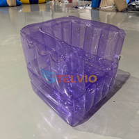 Chaise gonflable transparente canapé simple gonflable en PVC transparent canapé gonflable intérieur extérieur pour une utilisation en fête