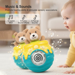 Jouets en peluche musicaux personnalisés pour bébé, ours en peluche électronique avec son et <span class=keywords><strong>musique</strong></span> - Product Image 2