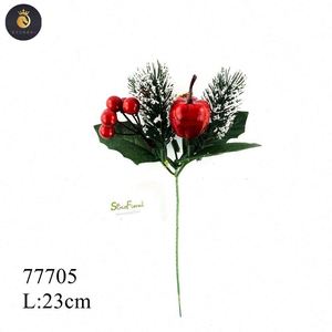 Noel için yapay kırmızı çilek alır ağaç dekor Favor kutusu süsler kış tatil <span class=keywords><strong>77704</strong></span> çiçek alır toptan - Product Image 3
