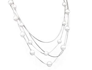 Conjunto de Joyería de Perlas de <span class=keywords><strong>Moda</strong></span>, Collar Largo de Varias Capas, Pulsera de Perlas, Pijamas de Perlas, Conjunto de Joyería de Perlas de Invierno - Product Image 3