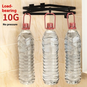 Giá lưu trữ góc Kim Loại treo tường với thiết kế hình tam giác không đục lỗ cho đồ gia dụng cho phòng khách - Product Image 4