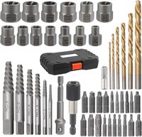 Jeu de 48 douilles extractrices de boulons et écrous à percussion pour écrous de roue endommagés, vis rayées et boulons cassés – Approvisionnement direct usine