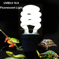 Ampoule UVB pour reptiles 10.0 26W, lampe fluorescente compacte en spirale UV pour terrarium, idéale pour les iguanas du désert, les caméléons, les serpents, les lézards barbus