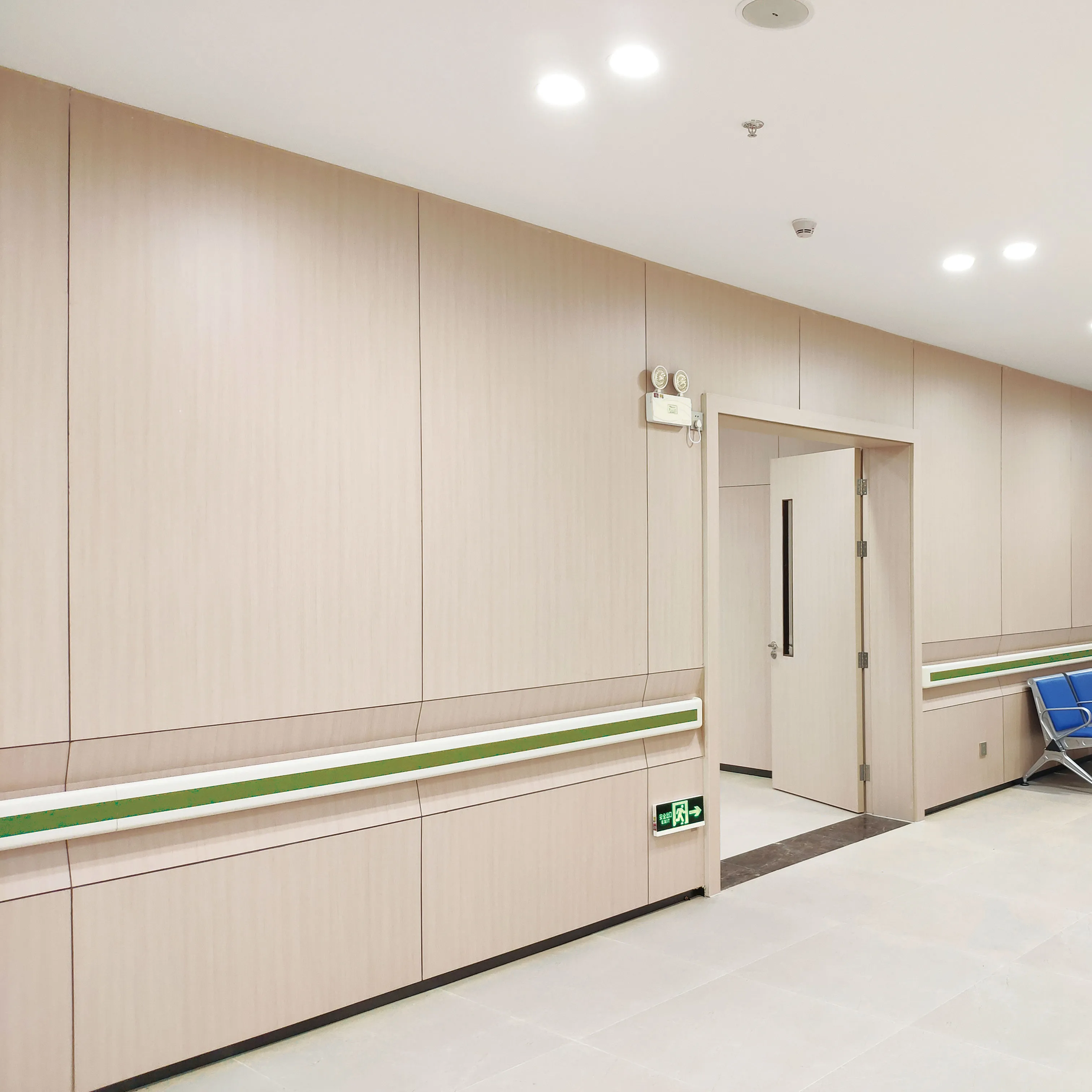 बैक्टीरियल नि: शुल्क और स्वच्छता उच्च दबाव टुकड़े टुकड़े अस्पताल एचपीएल दीवार Cladding