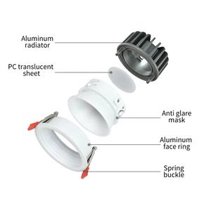 Downlight <span class=keywords><strong>Led</strong></span> Commercial Tri Couleur 3cct 7w 15w 20w Spot De Luz Lumineux <span class=keywords><strong>Led</strong></span> <span class=keywords><strong>Spote</strong></span> Plafond Encastrable 3 Couleur - Product Image 2