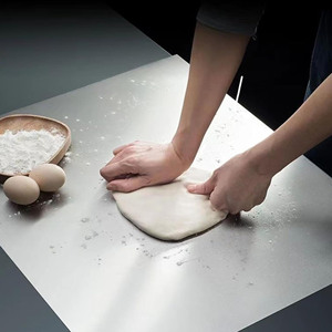 Planche à découper en acier inoxydable, rectangulaire, grande taille, multifonctionnelle, pour la cuisine, la pâtisserie, le pétrissage, utilisation domestique, passe au lave-vaisselle - Product Image 2