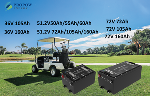 Batterie de chariot de golf au lithium 48V 100Ah 105Ah avec BMS intelligent intégré 300A, moniteur tactile et application mobile 51.2V 105Ah - Product Image 6