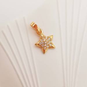 Joyería de mujer Joyería de oro de 18 quilates <span class=keywords><strong>Cadenas</strong></span> al por mayor Colgante Simple Elegante Collar con forma de estrella La Cadena De <span class=keywords><strong>Las</strong></span> Estrellas - Product Image 2