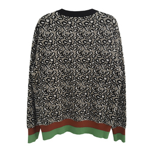 Mode Léopard <span class=keywords><strong>Camel</strong></span> Tricots à Simple Boutonnage Cachemire Pulls Lâche Cardigan Pour Les Femmes - Product Image 2