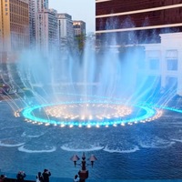 Spectacle de lumière et d'eau éblouissant, ornement luxueux pour place publique, fontaine musicale d'eau de grande envergure haut de gamme