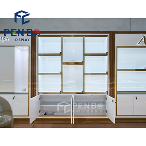 เคาน์เตอร์โชว์เครื่องประดับทำจากแก้วแบบโค้งออกแบบได้ตามต้องการ - Product Image 6