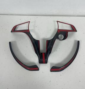 Adesivo MRD per Volante in Carbonio per <span class=keywords><strong>Alfa</strong></span> <span class=keywords><strong>Romeo</strong></span> Giulia Stelvio 2017-2019 Copertura in Fibra di Carbonio Pezzi in Fibra di Carbonio - Product Image 6