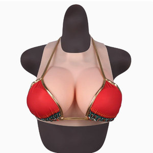 Prothèses mammaires en silicone respirantes ajourées, à col licou, pour travestis, drag queens et personnes transgenres, bonnets <span class=keywords><strong>C</strong></span> à G - Product Image 1