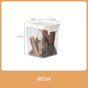 Clear PET Airtight <b>Storage</b> Containers Moisture Proof Stackable Plastic <b>Jars</b> <b>for</b> Cereal Grain Milk Powder Dry Food <b>Kitchen</b> - Product Image 1