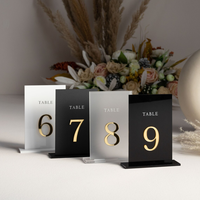 Großhandel Hochzeit Acryl Kreis Modernes Bar-Schild Tischkarte Einladungskarte Namensschild Foto-Display-Ständer UV-bedruckt Matt DIY Einfach