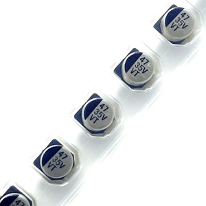 ตัวเก็บประจุอลูมิเนียมอิเล็กโทรไลติก100uF 10V 5x5.4mm SMD VT ROHS ตามมาตรฐาน - Product Image 2