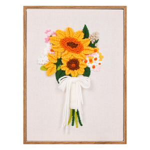 <span class=keywords><strong>Kit</strong></span> de agujas perforadoras rusas DIY, marco de decoración de ramo, <span class=keywords><strong>Kit</strong></span> de agujas perforadoras bordadas DIY - Product Image 2