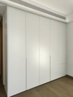 Armoire en bois sur mesure, penderie ouverte, armoire de rangement pliable, accessoires de quincaillerie pour armoire en bois massif