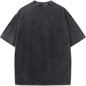 T-shirt surdimensionné personnalisé pour homme en coton délavé à l'acide, manches courtes, style streetwear décontracté, jersey respirant (S-2XL) - Product Image 1