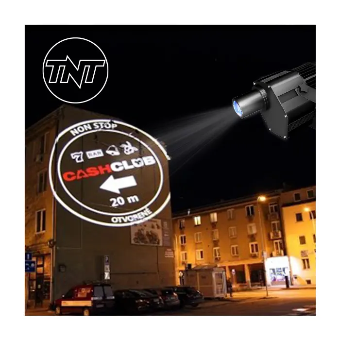 Advertising Projector Outdoor TNT Shop Entrance Art Advertising Lighting Outdoor Rotate Ptojection 60W Gobo Projector