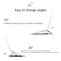 Support pliable et réglable en cuir PU pour tablettes et ordinateurs portables, léger, pratique, vertical, avec refroidissement, ergonomique