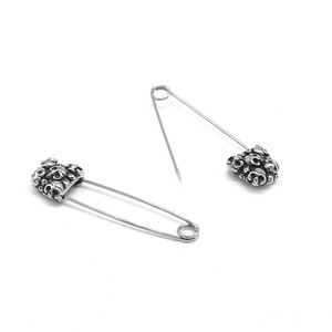yunnique Skull <b>Earrings</b> Stainless Steel Geometric Party Jewelry Unisex <b>Piercing</b> Fashion Accessory - Product Image 4