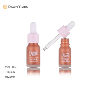 Wholesale travel size mini cosmetic bottles small glass dropper 10ml foundation bottle