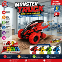 Jeu de lancer d'anneaux aquatiques portable Monster Truck avec anneaux en plastique colorés pour enfants de 5 à 7 ans, idéal pour les jeux en famille en extérieur