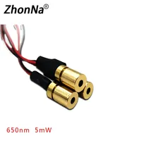 Nouveau module laser rouge 650nm 5mW 3V, tête en cuivre de 6,5 mm, irradiation ponctuelle de précision de 2 mm, accessoires de montage pour localisateur industriel