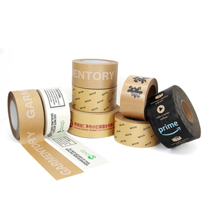 Box Seal <strong>Tape</strong> <strong>Custom</strong> Logo Water Activated Reinforced Kraft Paper <strong>Tape</strong> Adhesive <strong>Custom</strong> Packing <strong>Tape</strong> - Product Image 4