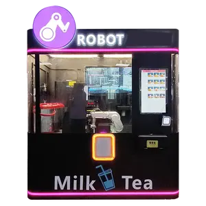 Micron intelligent robot freshly made bubble tea milk tea vending machine with robot arm