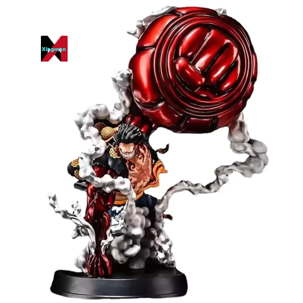 Luffy figur-e Anime Action Figure One Pieced Fourth Gear Monkey D. Luffy Gear Fourth Action Figure PVC Color Box Unisex Japan