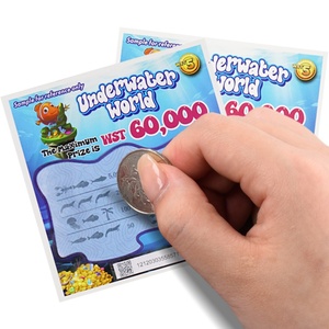ผู้ผลิตพิมพ์บัตรลอตเตอรีแบบขูดรางวัลสำหรับเกมพนัน ออกแบบฟรีตามสั่ง - Product Image 2